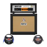 Orange Amps Super Crush 100W Guitar Amplifier Head with Cabinet and Cables