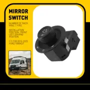 For 15-23 Ford TRANSIT Mirror Control Button Adjustment Switch Lever On Dash (for: Ford)