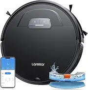 Laresar Robot Vacuum Cleaner with Mop, 4500Pa Robotic Vacuum with Auto Carpet Boost, Ultra Thin Robot Hoover for Pet Hair, Smart App Control, Compatible with Alexa(Evol 3)