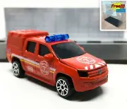 Majorette Volkswagen Amarok Fire Brigade 127 Red / Red Roof 1/65 3" no Package