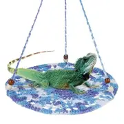 Bearded Dragon Hammock Reptile Bed Lizard Cage Tank Accessories Swings Hangin...