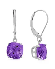 MaxColor 10K 3.20 ct. tw. Amethyst Earrings