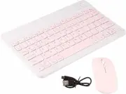 10 Inch Computer Keyboard, USB Ultra Slim Portable Rechargeable Wireless Mouse