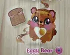 EGGY BEAR New Sealed Cookeez Makery Toasty Treatz Toaster Oven Plush