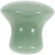 GANAZONO 1Pc Green Jade Mushroom Massage Stone for Facial Beauty Handheld Scraping Tool for for Point and