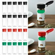 10pc Salt Spice Jar Herbs Condiment Seasoning Pot Shaker Container Bottles 100ml