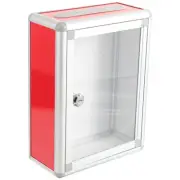 Post Clear Container for Mailbox Charity Buckets with Lids Storage Crate