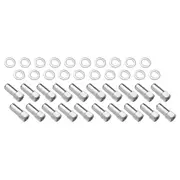 Wheel Lug Nut Chrome Cragar Weld SST Open End 1.91 7/16 1.380in Shank Set 20