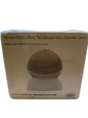 Mission Battery Base for Echo Dot 4th Generations - White - 2000mAh NEW
