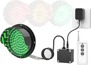Waterproof IP65 Traffic Light,with Remote Controller,Red/Green/Yellow Stop and Go Light,Suitable for Intersection,Factory,School,Toll Station(125mm/5in)