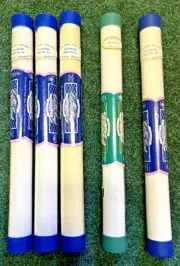 Charles Craft 14-16-18 Count Aida Cloth Cross Stitch Fabric Tubes - NEW Lot of 5