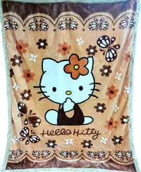 在飛比找Yahoo!奇摩拍賣優惠-[現貨]凱蒂貓毛毯 厚毯Hello Kitty蝴蝶結無嘴貓 
