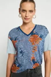 Sass & Bide Hoops Dream Tee T-shirt Blue & Red - BNWT RRP $240