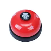 3PCS Pet Training Bell Pet Call Bell Dog Cat Feeding Ringer Educational Toy IQ Training Pet Toys RED COLOR