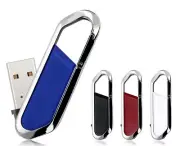 Bulk 20p Metal Swivel Car Keychain USB Flash Drive Memory Stick Custom Logo Gift