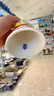 Hand Painted Ceramic Bell Jerusalem Theme Colorful Décor Unique Gift Free shping