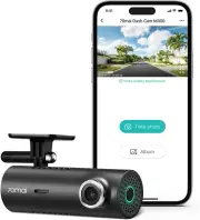 Dash Cam M300, 1296P QHD, Built in Wifi Smart Dash Camera for Cars, 140° Wide-An