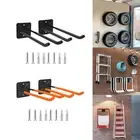 2Pcs Wall Mounted Hanging Hooks Car Tires Garden Tools Garage Storage Hooks