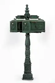 BBD-V Better Box Mailboxes - DOUBLE- Mail Box VERDE Decorative Cast Aluminum
