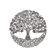 Handcrafted Haitian Metal Art, Rooted in Love Tree of Life, Sustainable Home Art