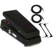 Dunlop 95Q Cry Baby Q Wah Pedal Bundle with Cables