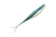 5PK Zman Scented Jerk Shadz Plastics Lures Elaztech Nuked Pilchard Glow 5 Inch