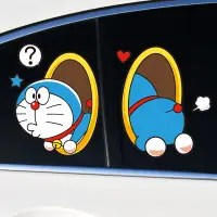 在飛比找蝦皮購物優惠-哆啦A夢卡通可愛摩托電動車貼紙個性創意裝飾 冰淇淋宏光MIM