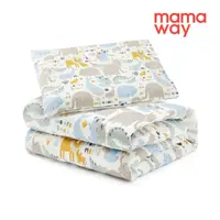 在飛比找momo購物網優惠-【mamaway 媽媽餵】調溫抗菌安撫涼被 睡袋組適用(親子