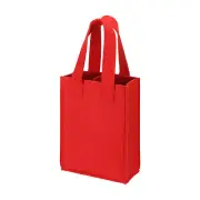 2 Bottle Wine Carrier Tote Bag, Wine Bottle Carrying Bag, Red