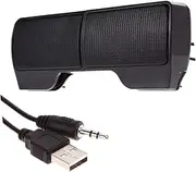 SWOOMEY USB Computer Speaker Clip Fashionable Desktop Speaker Audio Jack Easy Volume Control for Notebooks Monitors and Handheld Tvs Compact Stylish Design