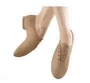 Bloch S0403L Tan Adult 10M/W UltraFlex Lace Up Split Sole Jazz Shoe