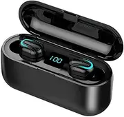 QIANMEIJIA TWS Bluetooth Earphone with Microphone LED Display Radio Bluetooth Earphones Noise Cancelling Headsets Bluetooth Earphone