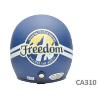 在飛比找蝦皮商城優惠-EVO 安全帽 CA-310 復古帽 雪山 消光藍 半罩 半