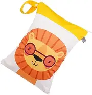 Waterproof Wet Dry Bag, Wet Dry Cloth Diaper Bags with Double Zippers, Nappy Wet Dry Bag Baby Cloth Diapers Bags Waterproof Reusable Wet Bag for Swimsuits Wet Clothes