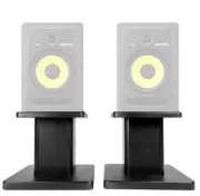 Rockville 8” Black Studio Monitor Speaker Stands For KRK ROKIT 8 G3 Monitors