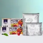 10Pcs/Bag Leakproof Freezer Stand Up Bag Aluminum Foil Zip Lock Bag