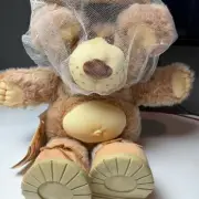 Vintage 1985 Furskins Boone Beekeeper Plush Bear 22" w/ Storybook Tag