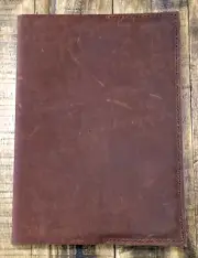 Leather Journal Cover & Lined Book Handcrafted Bible Diary Planner