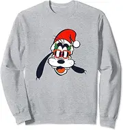[Disney] Mickey And Friends Christmas Goofy Santa Claus Face Sweatshirt