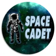 Space Cadet - 10 Pack Circle Stickers 3 Inch - Astronaut Outer Space Galaxy