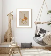 [Namly Design] Poster – Nordic Kids Bedroom / Monkey