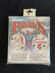 Vintage 1990 Allied Funkins Merry Christmas Santa Claus Lawn Decoration Holiday