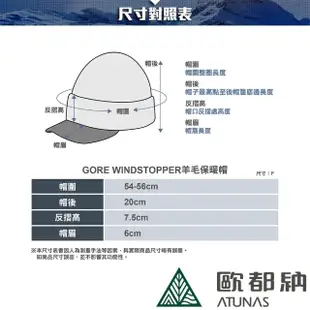 【ATUNAS 歐都納】中性款GORE WINDSTOPPER防風保暖針織帽(A1AH2305N麻花藏青/毛帽/休閒旅遊/登山賞雪禦寒)