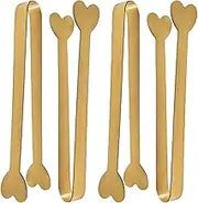 Sugar Cube Clip, Serving Tongs Stainless, Food Serving Tools, Non-Stick, Heart-Shaped Design, 12.2x3x1cm for Buffet, Candy Parties, Coffee Events, Daily Use, Parties