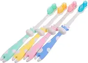 KOMBIUDA Toothbrush Set Pcs Straw Toothbrushes Gentle Gums Soft Bristles Random