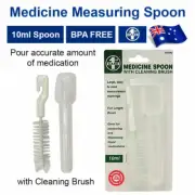 2X Spoon Set Spoon Measuring Spoon With Cleaning Brush NEW