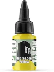Monument Hobbies Pro Acryl Paint,Fluorescent Yellow, 22 ml