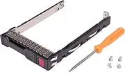 2.5 SFF SAS SATA SSD Hard Drive Carrier Tray Caddy 651687-001 651699-001 for HP Proliant ML350 DL360p DL380P DL160 Gen8 G8 Gen9 G9 with 4 Mounting Screws and Screw Driver by Queenti