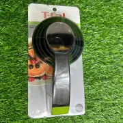 T-Fal Measuring Cups Black Green Ingenio 5 Piece- NEW IN PACKAGE!