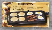 Presto 07030 10.5x20-inch Cool Touch Electric Griddle, Black NIB